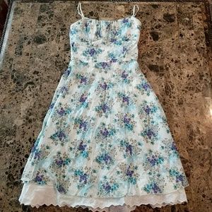 Floral Spaghetti Strap Summer Dress
